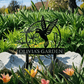 Personalized hummingbird garden stake