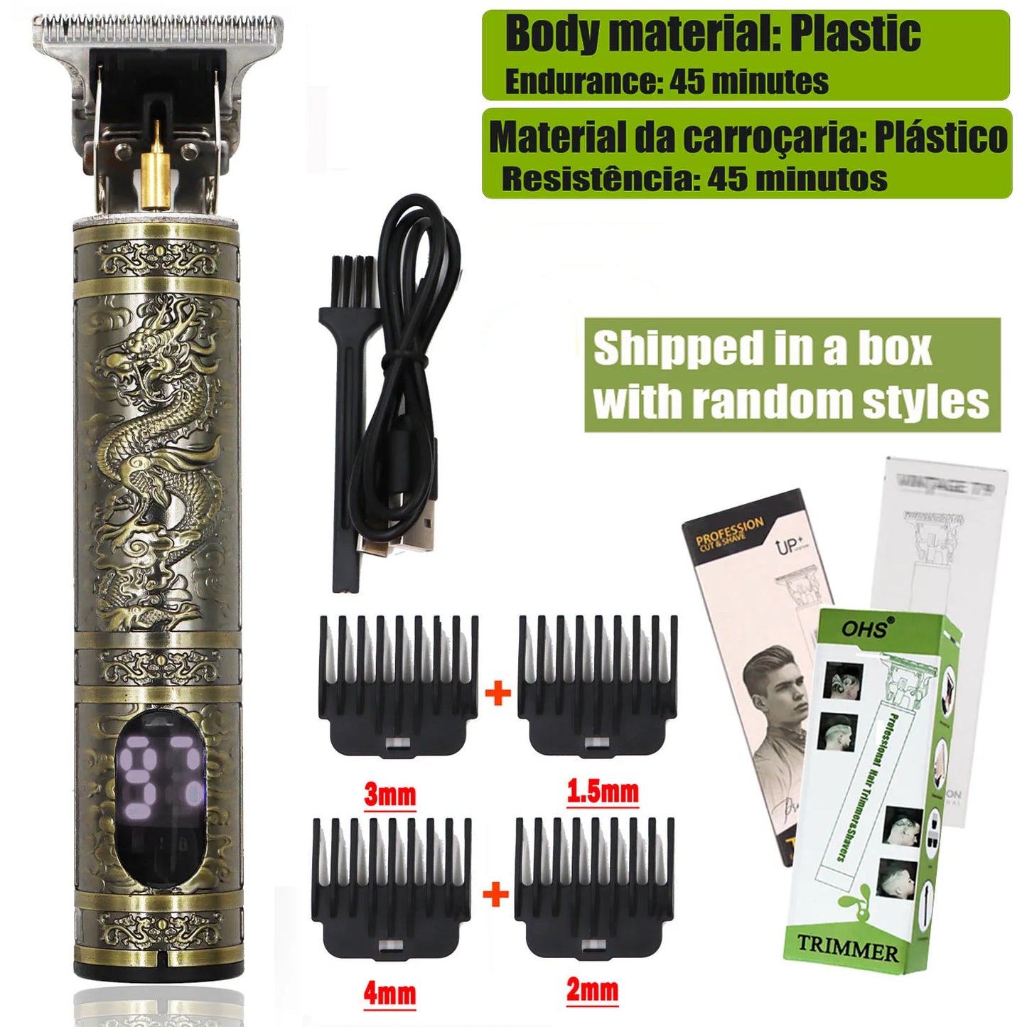 Cordless Electric Hairber Shaver